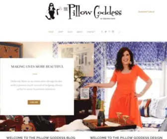 Deborahmaindesigns.com(The Pillow Goddess) Screenshot