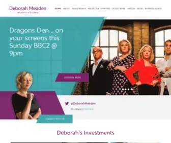 Deborahmeaden.com(Den investor official website) Screenshot