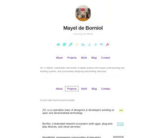 Deborniol.com(Mayel de Borniol) Screenshot