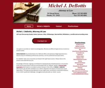 Debottislaw.com(Attorney Oneida NY) Screenshot