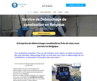 Debouchage-Turbo.be(Débouchage Canalisation 24h/24) Screenshot