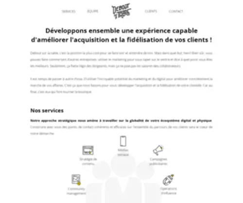 Deboutsurlatable.ch(Agence marketing digital) Screenshot