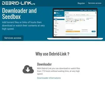 Debrid-Link.fr(Débrideur et Seedbox de qualité) Screenshot