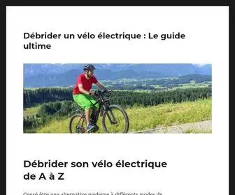 Debrider-Velo-Electrique.com(Débrider un vélo électrique) Screenshot