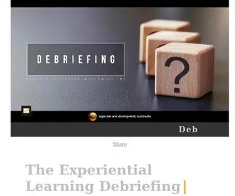 Debriefing.co(The Debriefing Session and the Debriefing Model in Experiential Education) Screenshot