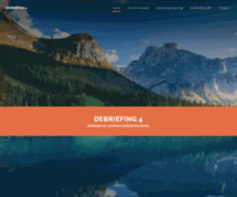 Debriefing4.com(The Debriefing Session and the Debriefing Model in Experiential Education) Screenshot
