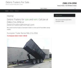 Debristrailers.com(Debris Trailers For Sale) Screenshot