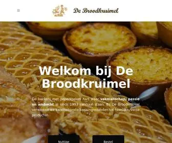 Debroodkruimel.be(Welkom bij De Broodkruimel) Screenshot