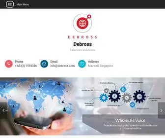 Debross.com(Telecom solutions) Screenshot