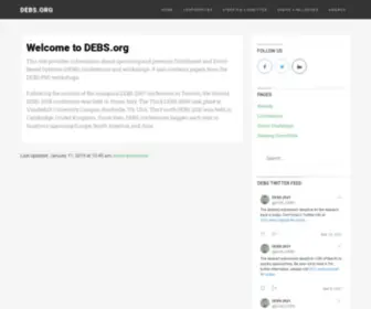 Debs.org(Distributed and Event) Screenshot