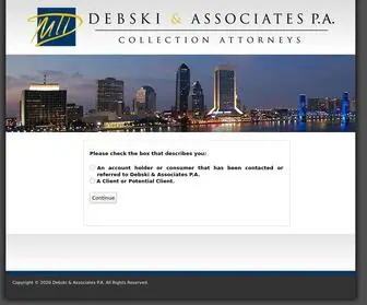 Debskilaw.com(Debski & Associates P.A) Screenshot