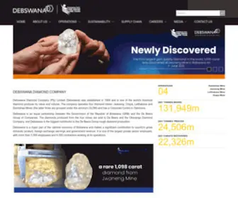 Debswana.com(Diamond) Screenshot