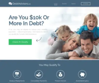 Debtadvisors.ca(DebtAdvisors) Screenshot