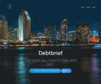 Debtbrief.com(Giving You Tools To Help With Your Debt) Screenshot