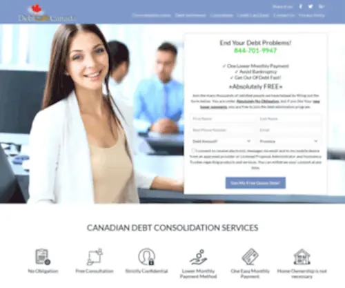 Debtcafe.ca(Debt Consolidation) Screenshot