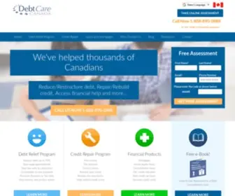 Debtcare.ca(Debt Consolidation Toronto) Screenshot