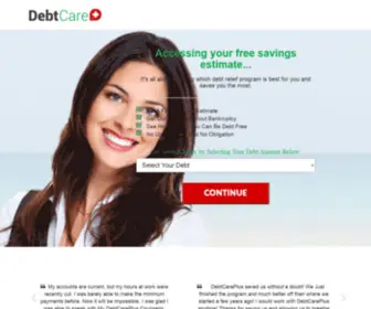 Debtcareplus.com(Debt Care Plus) Screenshot