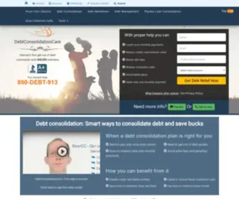 Debtcc.com(Debt consolidation) Screenshot