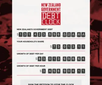 Debtclock.nz(Debt Clock) Screenshot