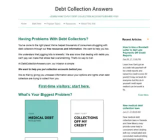 Debtcollectionanswers.com(Debt Collection Laws) Screenshot