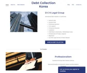 Debtcollectionkorea.co.kr(D C K Legal Group) Screenshot