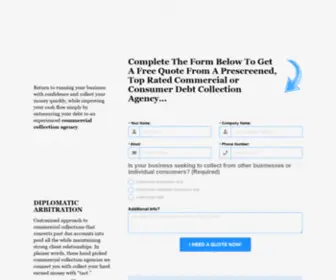 Debtcollectorquotes.com(Commercial and Consumer Debt Collection) Screenshot