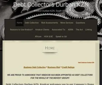 DebtcollectorsdurbankZn.co.za Screenshot