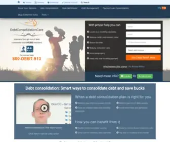 Debtconsolidationcare.com(Debt consolidation) Screenshot