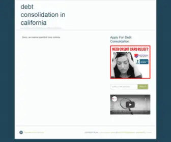 Debtconsolidationincalifornia.com(Debt Consolidation in California) Screenshot