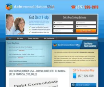 Debtconsolidationusa.com(Consolidate Debt To Avoid A Life Of Struggles) Screenshot
