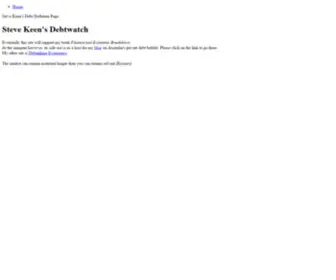 Debtdeflation.com(Debtdeflation) Screenshot