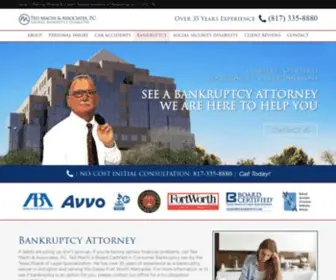 Debtdrs.com(Top Bankruptcy Attorney In Arlington & Mansfield TX) Screenshot