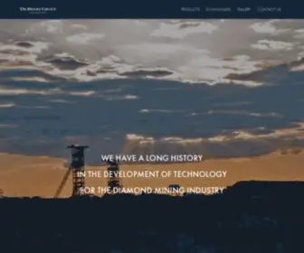 Debtech.com(De Beers Group Technology) Screenshot