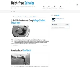 Debtfreescholar.com(Online College Degree Programs for Students & Business) Screenshot