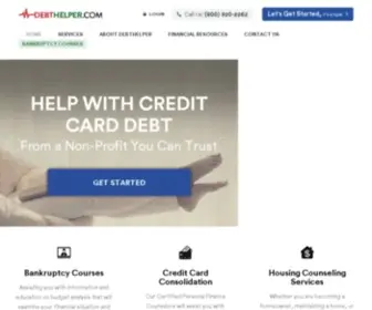 Debthelper.com(Non Profit Credit Counseling & Debt Counseling) Screenshot