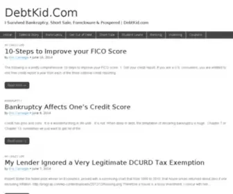 Debtkid.com(Debt Kid) Screenshot