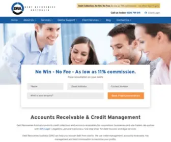 Debtrecoveries.com.au(Debt Collection) Screenshot