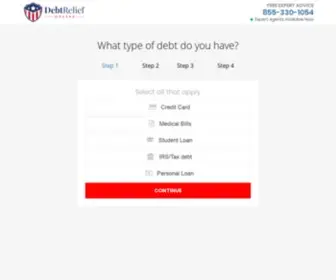 Debtreliefonline.org(Debt Relief Online) Screenshot