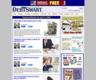 Debtsmart.com(Credit card and debt consumer advice) Screenshot