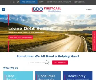 Debtsolutions-Winnipeg.ca(BDO Winnipeg debt help) Screenshot