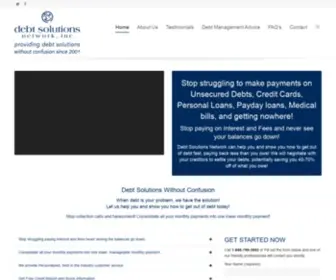 Debtsolutionsnetwork.com(Debt Solutions Network) Screenshot