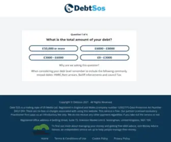 Debtsos.co.uk(Debt SOS) Screenshot