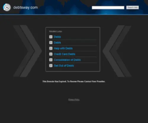 Debtsway.com(Debtsway) Screenshot