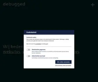 Debugged.be(Wij bedenken en creëren websites) Screenshot