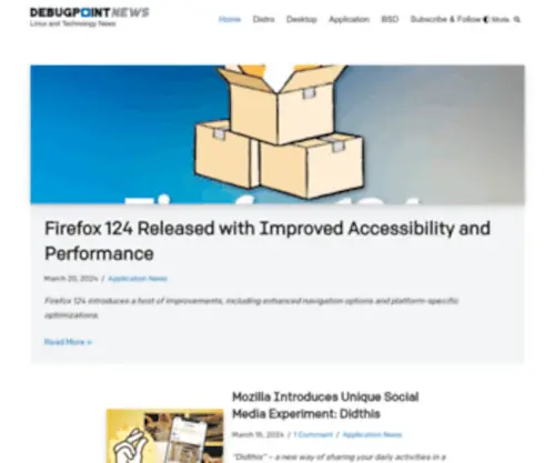 Debugpointnews.com(Home) Screenshot