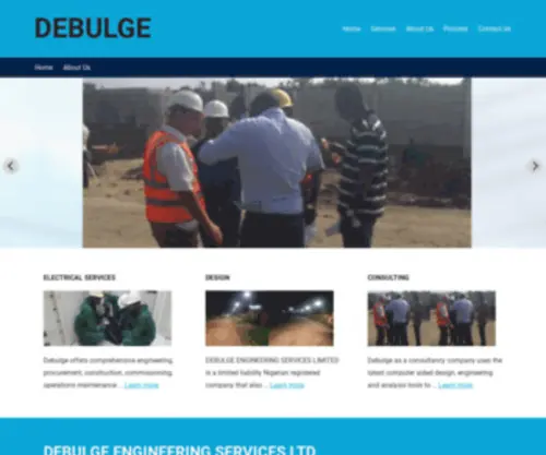 Debulge.com(Debulge Engineering Services Ltd) Screenshot