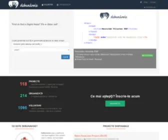 Debunavoie.ro(Voluntariat) Screenshot
