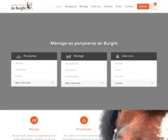 Deburght.nl(Manege & ponykamp De Burght) Screenshot