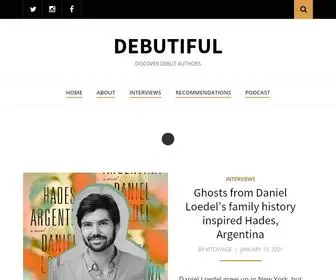 Debutiful.net(Discover debut authors) Screenshot
