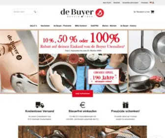 Debuyer-Brandshop.com(De Buyer Kochgeschirr Markenshop) Screenshot